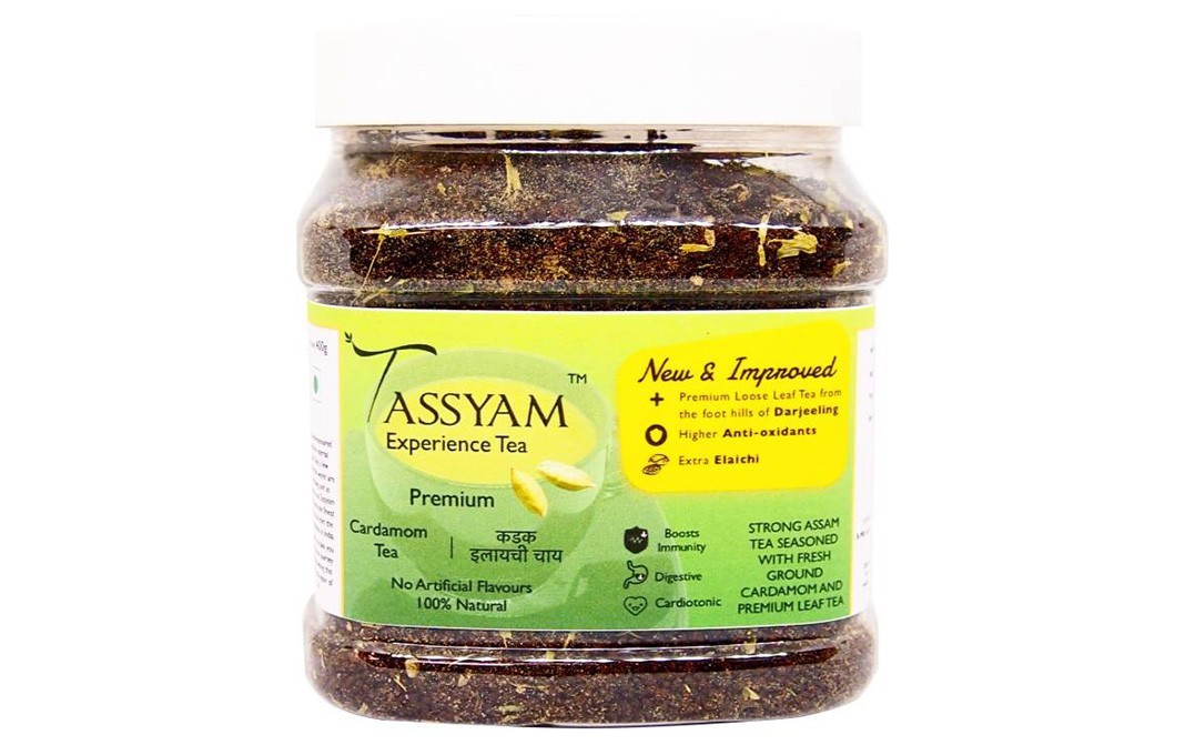 Tassyam Premium Cardamom Tea    Plastic Jar  350 grams